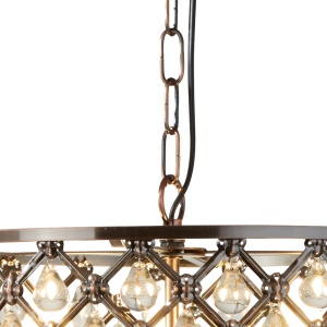 Lustra / Pendul elegant stil traditional Marquise cupru antic 7813-3CU SRT 45861 universul-luminii.ro