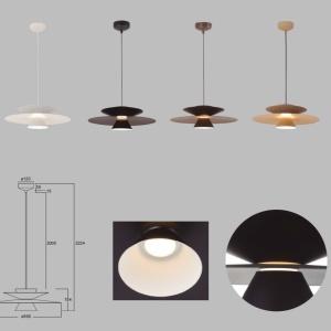 Lustra/Pendul LED design decorativ ESTRELLA cafenie - Img 3