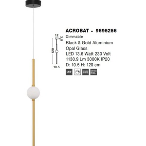 Lustra, Pendul LED design modern ACROBAT - Img 3