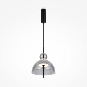 Lustra/Pendul LED design modern decorativ Bangkok 25cm, fumuriu