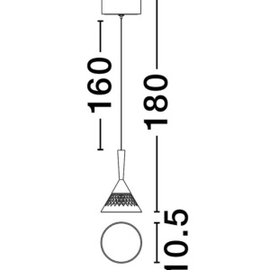 Lustra, Pendul LED design modern PALUZ 152041 universul-luminii.ro
