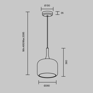 Lustra/Pendul LED design modern Spirito negru 241791 universul-luminii.ro
