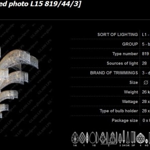 Lustra, Pendul LUX cristal Bohemia L15 819/28/3 175801 universul-luminii.ro