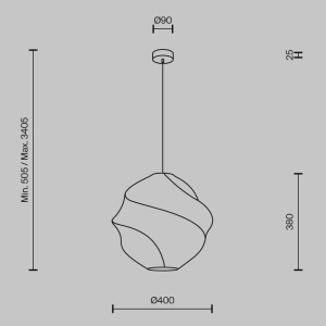 Lustra, Pendul modern Bloom 40cm - Img 3
