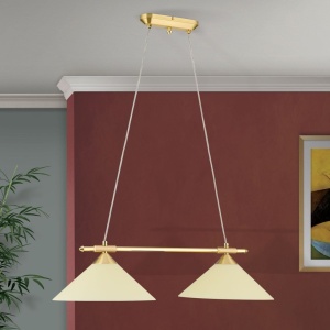 Lustra, Pendul realizat manual ARTDESIGN 2L, alama mat/ champagne 241551 universul-luminii.ro