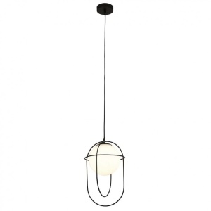 Lustra / Pendul suspendat design modern Axis negru 9131BK SRT