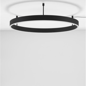 Lustra/Plafoniera LED dimabila design circular MOTIF Black 80cm 121621 universul-luminii.ro