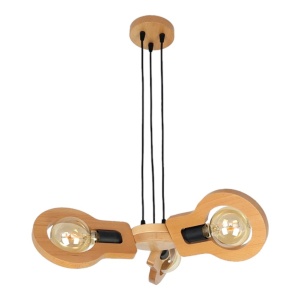 Lustra rustica fabricata manual din lemn YOKO 3L 151321 universul-luminii.ro