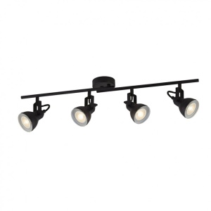 Lustra stil industrial cu 4 spoturi orientabile Focus 1544BK SRT