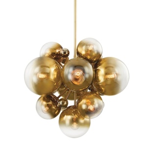 Lustra suspendata cu 13 globuri sticla, Kyoto 427-36-VPB-CE HVL