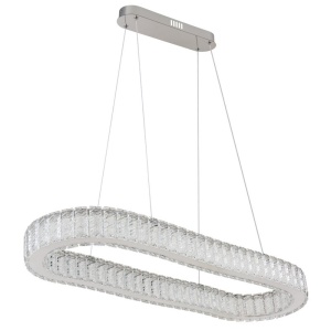 Lustra suspendata cu telecomanda design modern Mucky crom 135211 universul-luminii.ro