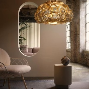 Lustra suspendata design Art Deco realizata manual Quantica 120cm 246961 universul-luminii.ro