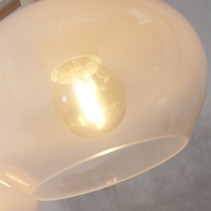 Lustra suspendata design decorativ Bologna 4L gradient/alb - Img 5