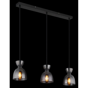 Lustra suspendata design decorativ MASSEY fumuriu 15769S-3 GL 172371 universul-luminii.ro