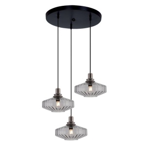 Lustra suspendata design decorativ Zenia 3L fumurie