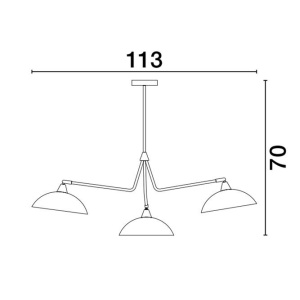 Lustra suspendata design modern MIRBA 222671 universul-luminii.ro