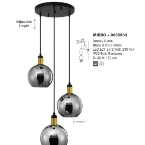 Lustra suspendata design modern MIRRO - Img 3