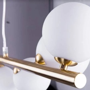 Lustra suspendata design modern SYBILLA 10 gold - Img 3