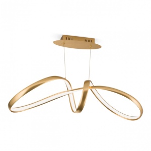 Lustra suspendata dimabila Circus satin brass