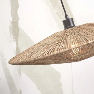 Lustra suspendata eco din iuta Iguazu disc 55cm 224791 universul-luminii.ro