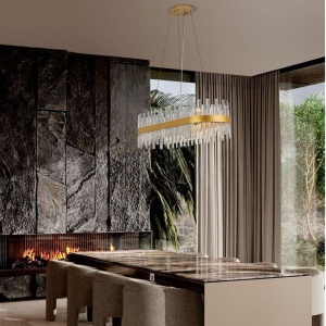 Lustra suspendata eleganta design modern Crown 120x36cm 158081 universul-luminii.ro