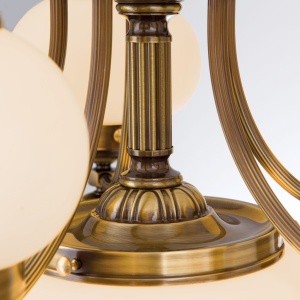 Lustra suspendata eleganta stil clasic Nostalgie 6L patina/ champagne 241451 universul-luminii.ro