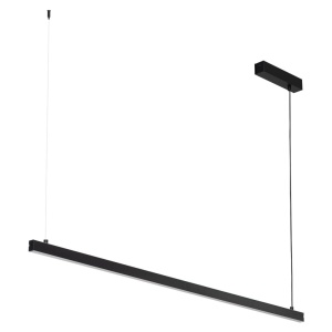 Lustra suspendata LED, 120cm, Otel, Negru, MIAMI