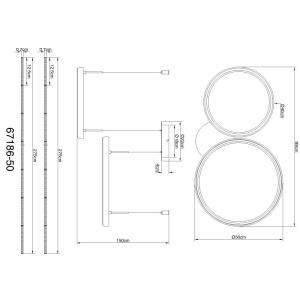 Lustra suspendata LED CCT, Telecomanda, BRIGGS 67186-50 GL 247631 universul-luminii.ro