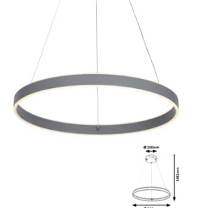 Lustra suspendata LED cu telecomanda design modern Othello 6299 RX - Img 4