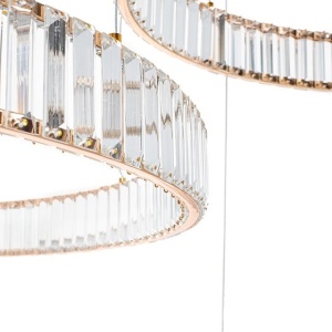 Lustra suspendata LED design ambiental Ring 3A auriu - Img 6
