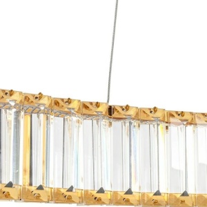 Lustra suspendata LED design ambiental Ring auriu 100cm 222201 universul-luminii.ro
