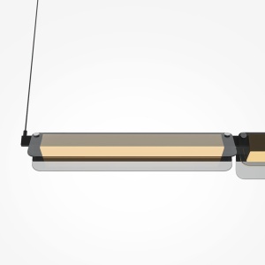 Lustra suspendata LED design minimalist Flat, fumuriu 185081 universul-luminii.ro