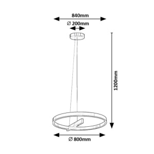Lustra suspendata LED design modern Thrac - Img 4