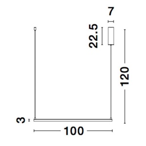 Lustra suspendata LED dimabila design modern ETERNA alb NVL-9990731 197441 universul-luminii.ro