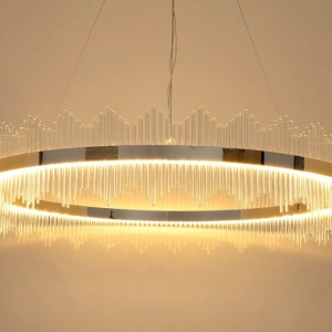 Lustra suspendata LED Imperial 120cm auriu 137761 universul-luminii.ro