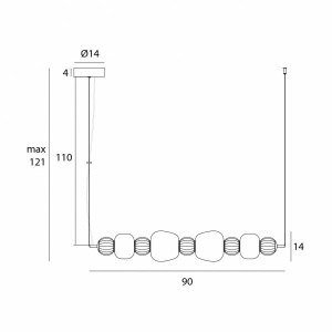 Lustra suspendata LED Modern 32W 605491 universul-luminii.ro