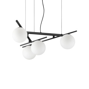 Lustra suspendata moderna ATLAS SP4 NERO