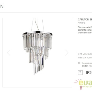 Lustra suspendata moderna design elegant CARLTON SP12 166247 - Img 4