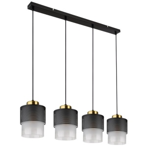 Lustra suspendata OLGA 4L negru/satin - Img 4
