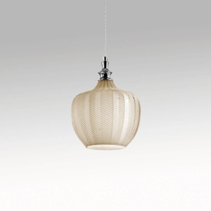 Lustra suspendata, Pendul CLEOFE ambra, alb, cobalt sau ecru 149641 universul-luminii.ro