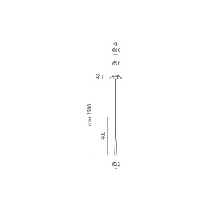 Lustra suspendata, Pendul LED slim incastrabil DAFNE alb, negru sau auriu 230271 universul-luminii.ro