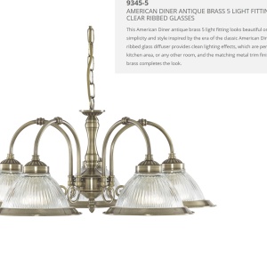 Lustra suspendata stil clasic American Diner 5L alama antic 9345-5 SRT 73921 universul-luminii.ro