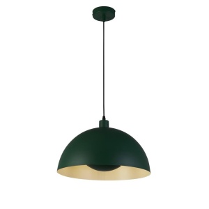 Lustra suspendata stil industrial Mars verde/ crem