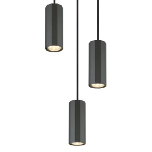 Lustra suspendata stil minimalist JAMES 3L gri 162161 universul-luminii.ro