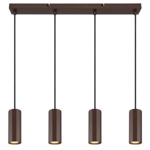 Lustra suspendata stil minimalist JAMES 4L bronz 162091 universul-luminii.ro