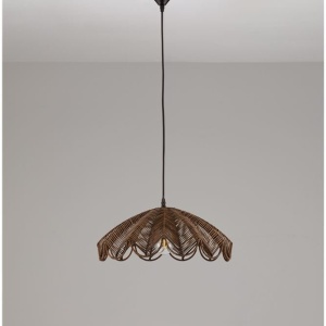 Lustra suspendata stil natural ratan maro FLARE - Img 3