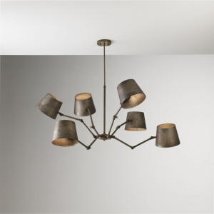 Lustra Vintage, Industrial Style cu 6 brate articulate, Reporter 271.04.OF