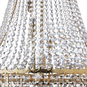Lustra XXL cristal casa scarii design LUX Versailles 19L auriu 112561 universul-luminii.ro