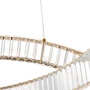 Lustra XXL suspendata LED design ambiental Ring LINE 8 auriu 222221 universul-luminii.ro