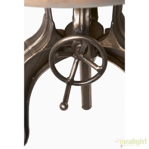 Masa design industrial cu inaltime reglabila, diametru 77cm, Grand Central 262820RM - Img 4